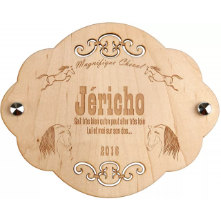 Plaque de box bois Jéricho
