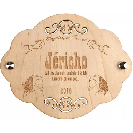 Plaque de box bois Jéricho