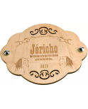 Plaque de box bois Jéricho Plaque de box bois Jéricho