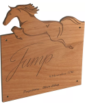 Plaque de box bois Jump