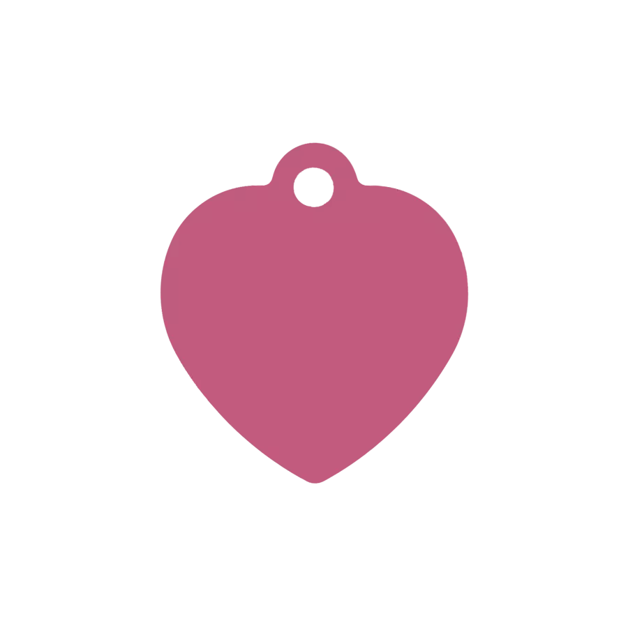 Large Heart ID Tag - Large Size, Laser Engraved for Dogs & Cats | 2cado