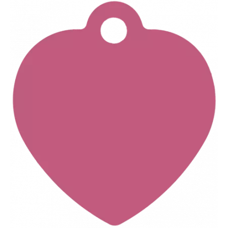 Médaille  Cœur Grand Modèle - Gravure laser personnalisée pour chien et chat