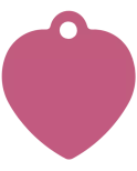 Large Heart ID Tag - Large Size, Laser Engraved for Dogs & Cats | 2cado