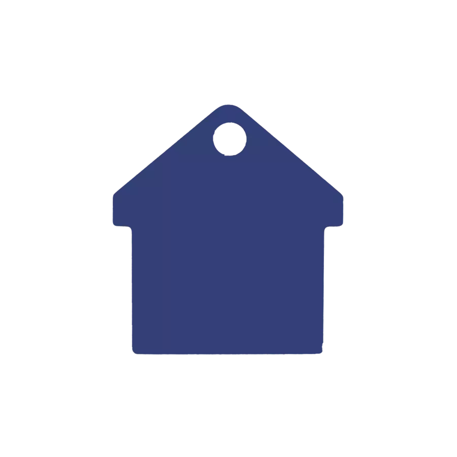 Médaille chien  Alu Maison