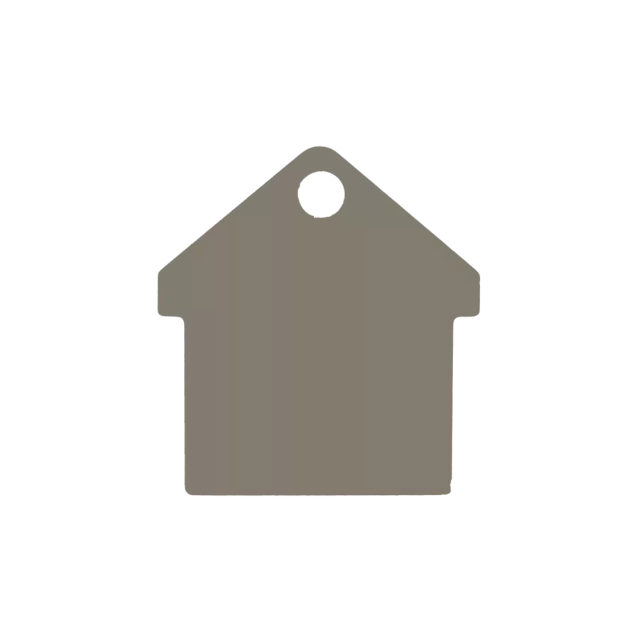 Médaille chien  Alu Maison