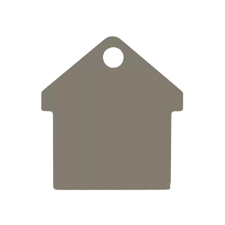 Médaille chien  Alu Maison