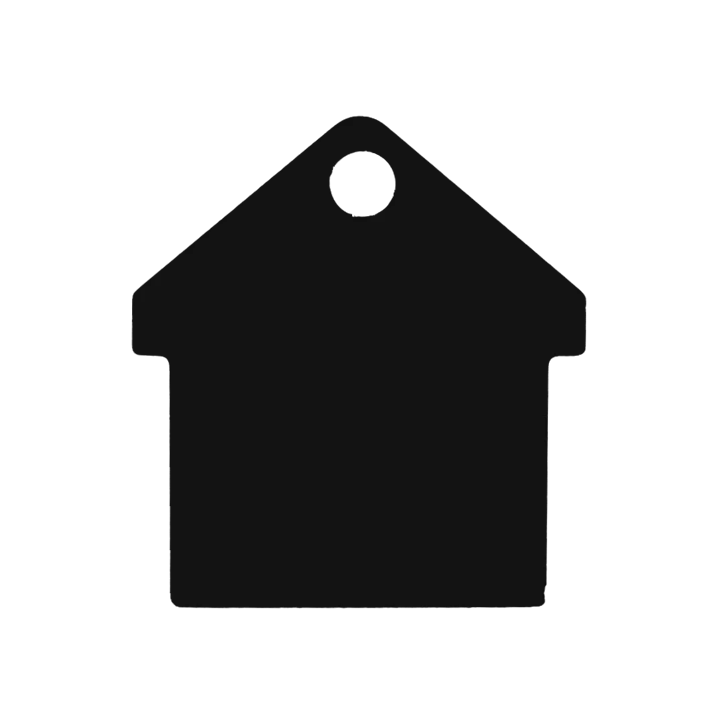 Médaille chien  Alu Maison