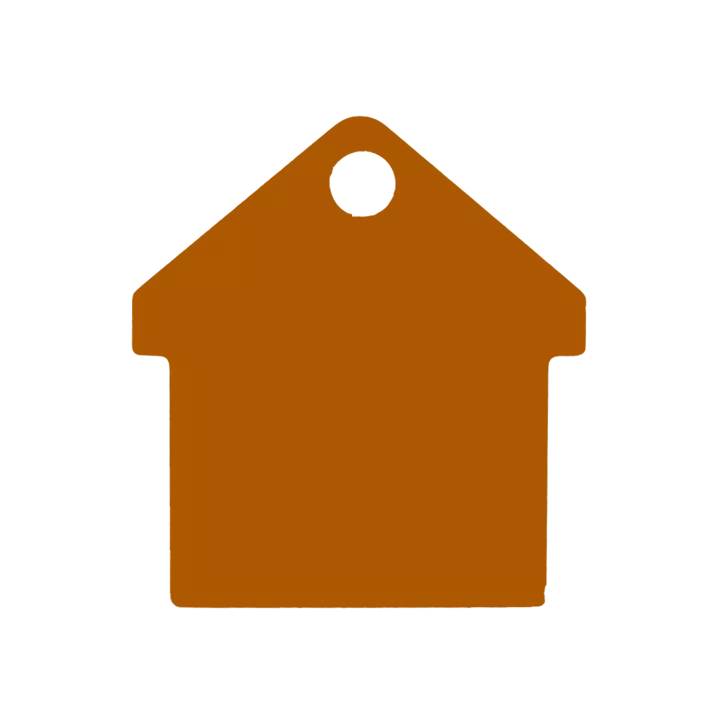 Médaille chien  Alu Maison