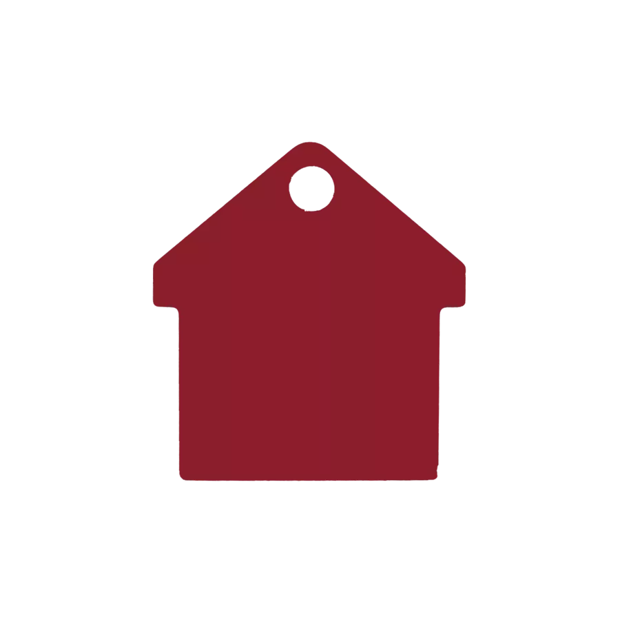 Médaille chien  Alu Maison