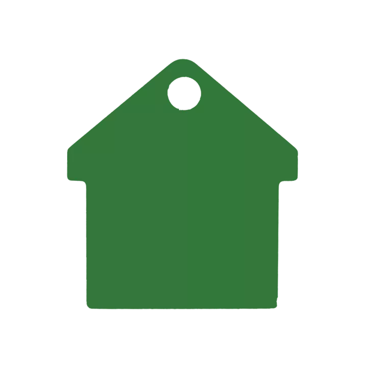 Médaille chien  Alu Maison