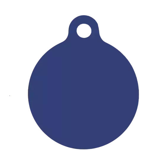 Médaille ronde chien chat Alu 25