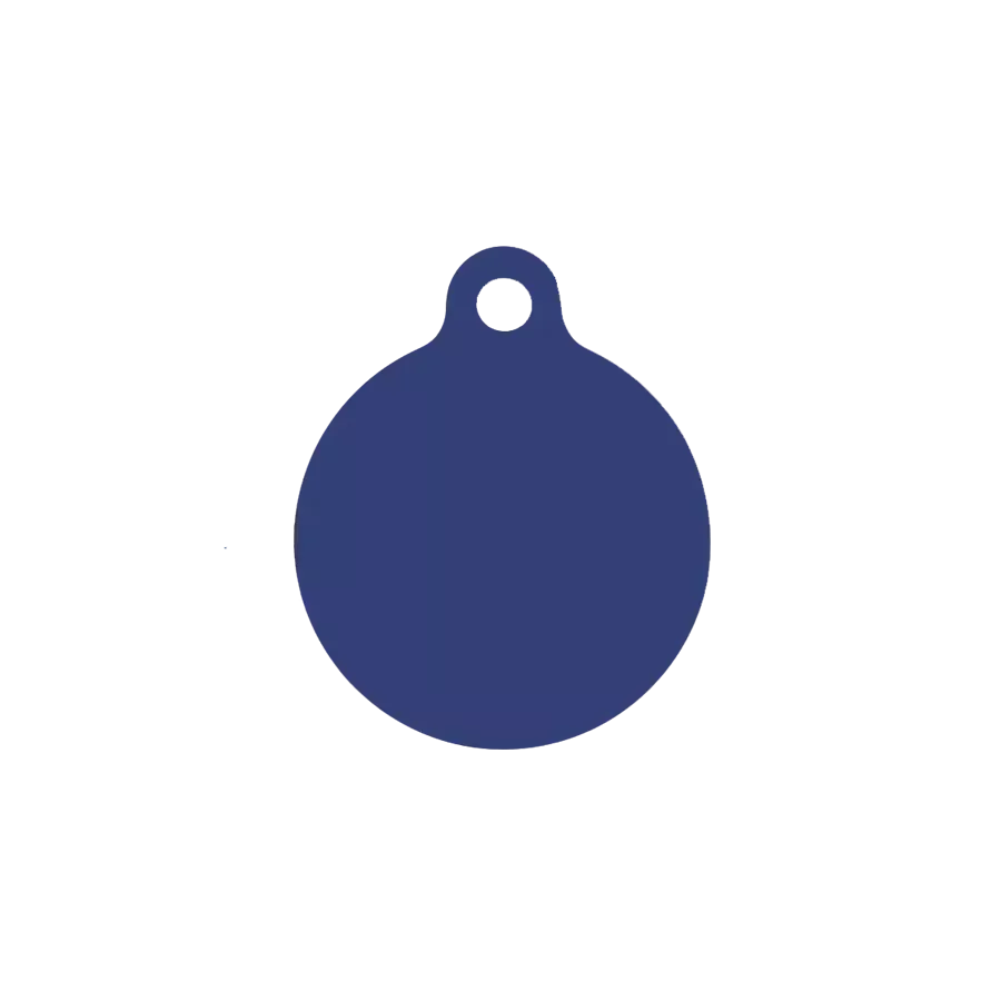 Médaille ronde chien chat Alu 25