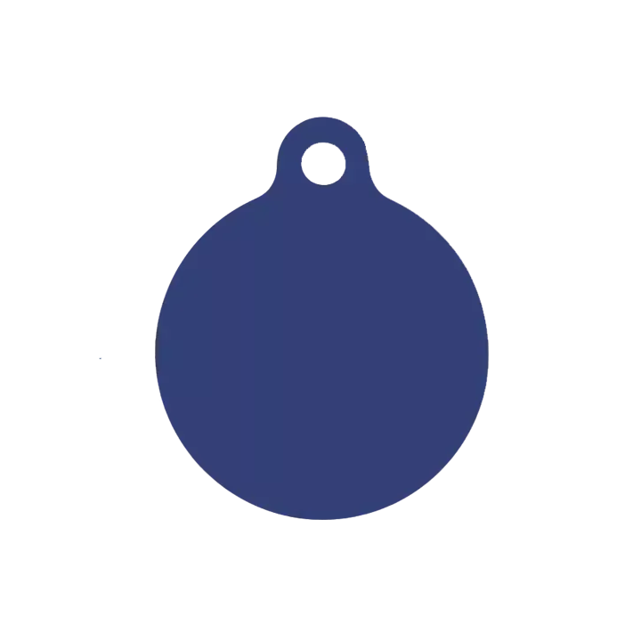 Médaille ronde chien chat Alu 25