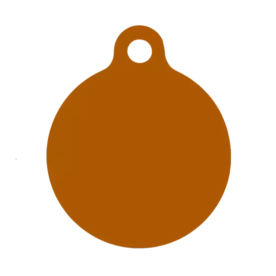 Médaille ronde chien chat Alu 25