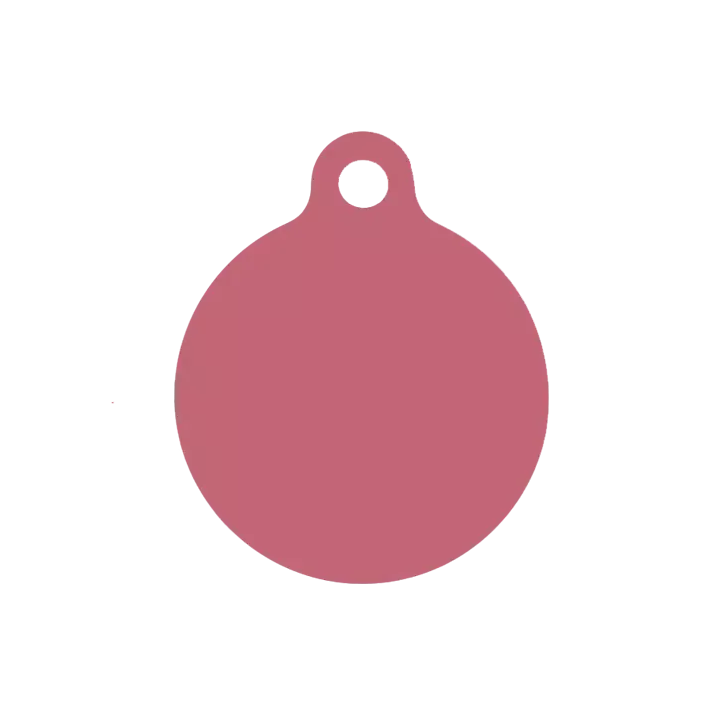 Médaille ronde chien chat Alu 25