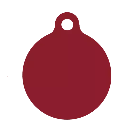 Médaille ronde chien chat Alu 25