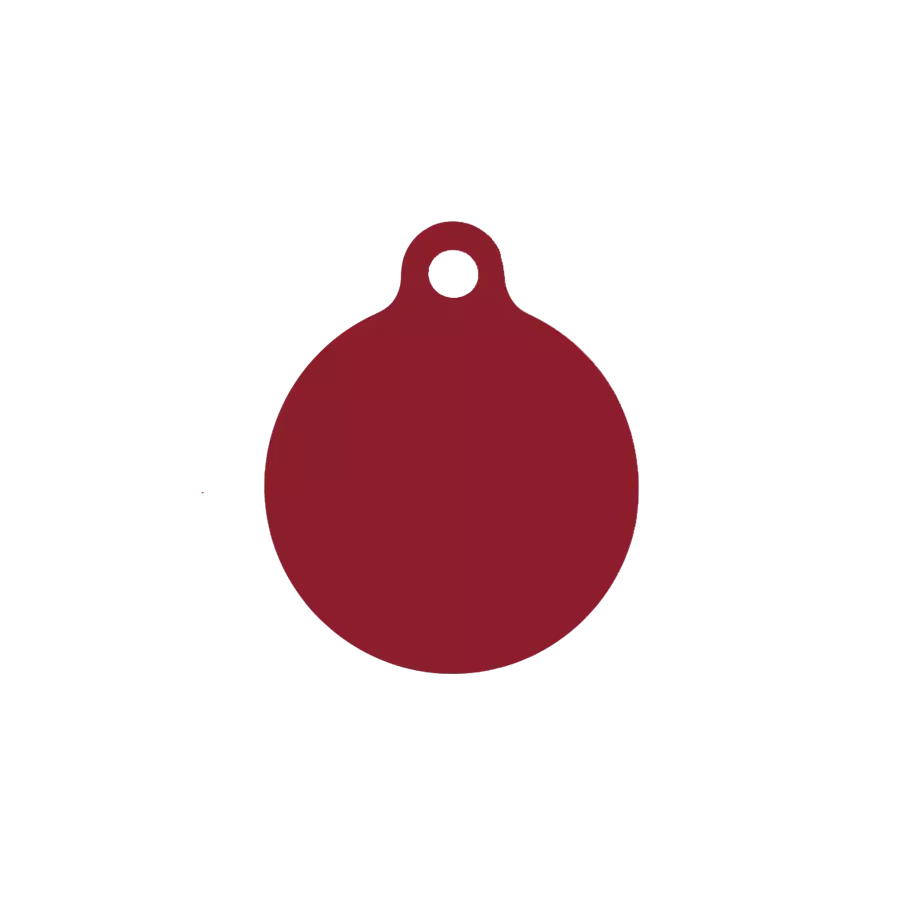 Médaille ronde chien chat Alu 25