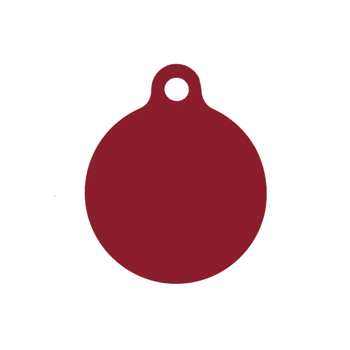 Médaille ronde chien chat Alu 25