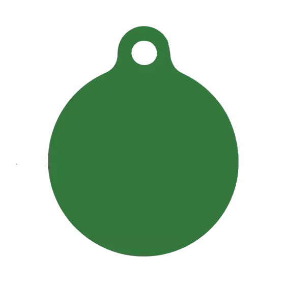 Médaille ronde chien chat Alu 25