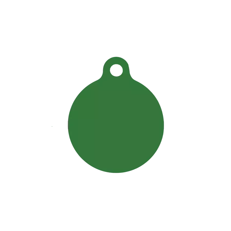 Médaille ronde chien chat Alu 25