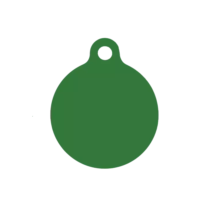 Médaille ronde chien chat Alu 25