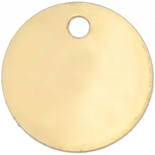 Médaille pour chien en Laiton Nickelé diam 25