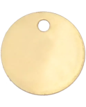 Médaille pour chien en Laiton Nickelé diam 25