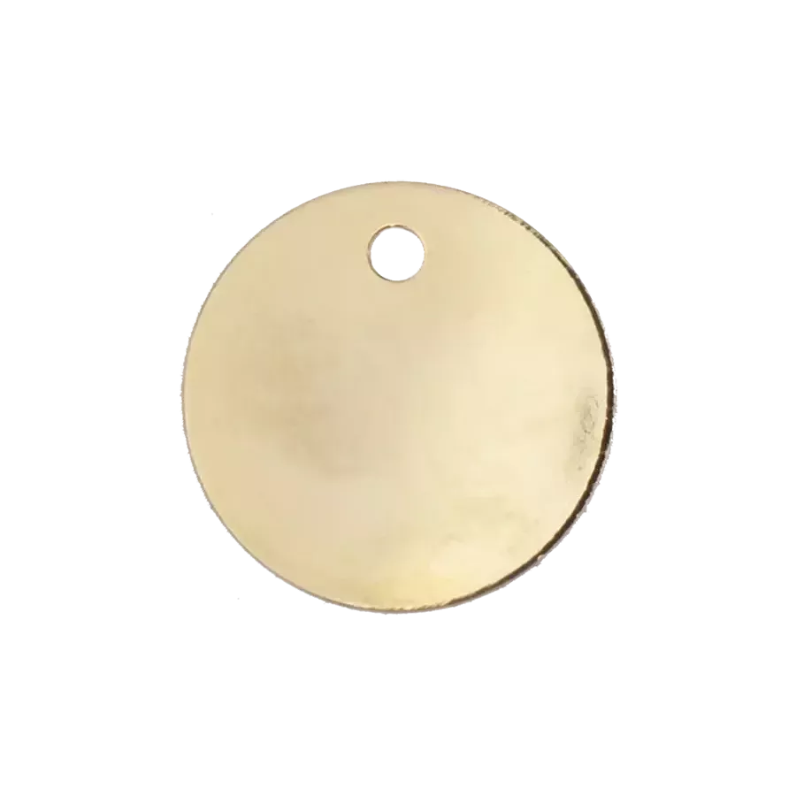 Médaille pour chien en Laiton Nickelé diam 33