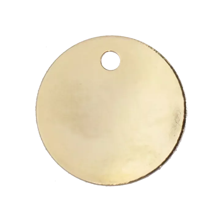 Médaille pour chien en Laiton Nickelé diam 33