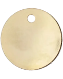 Médaille pour chien en Laiton Nickelé diam 33