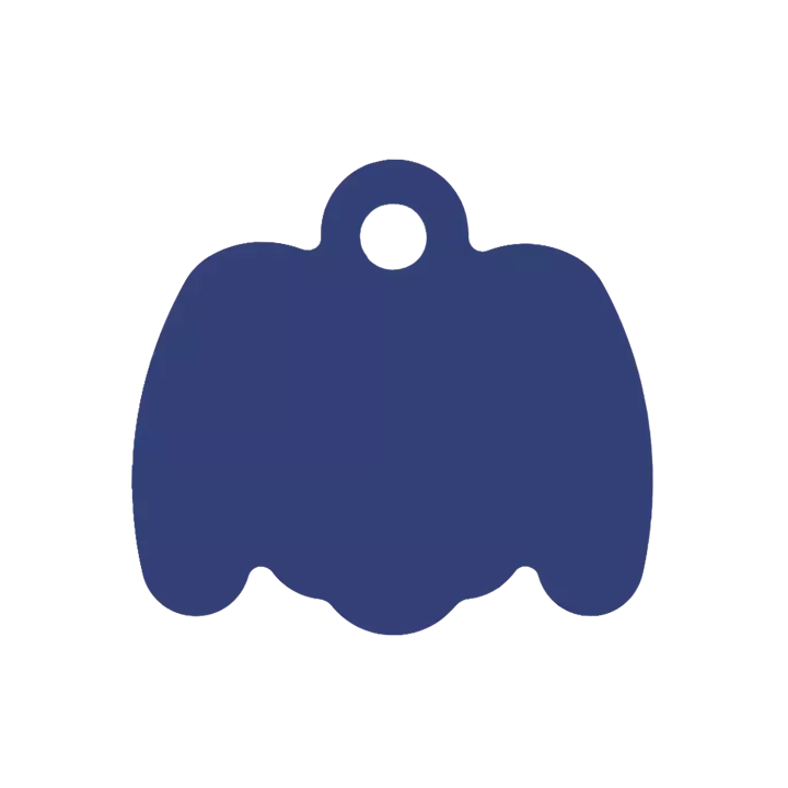 Médaille Octogonale Tête de chien