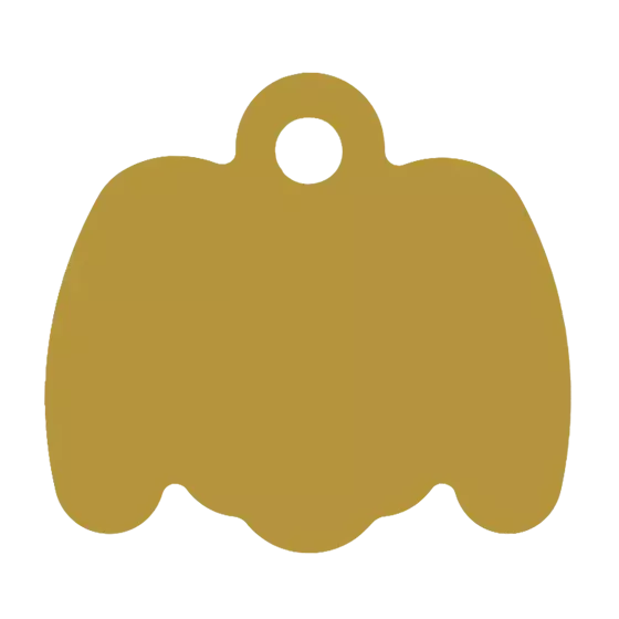 Médaille Octogonale Tête de chien