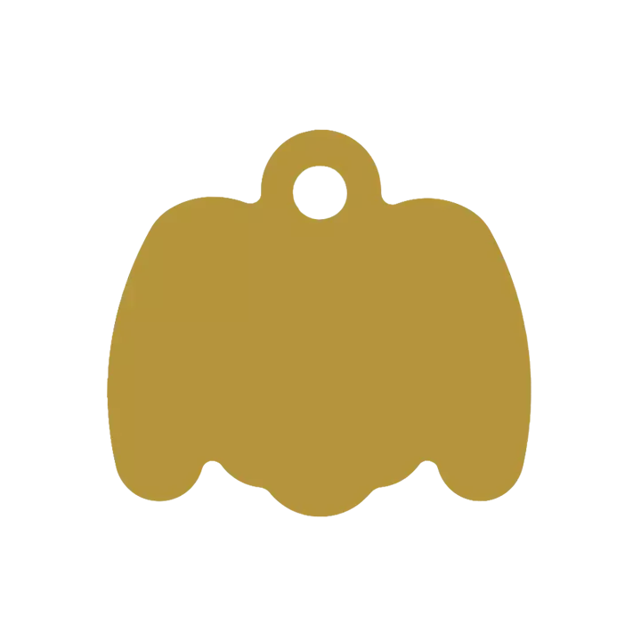 Médaille Octogonale Tête de chien