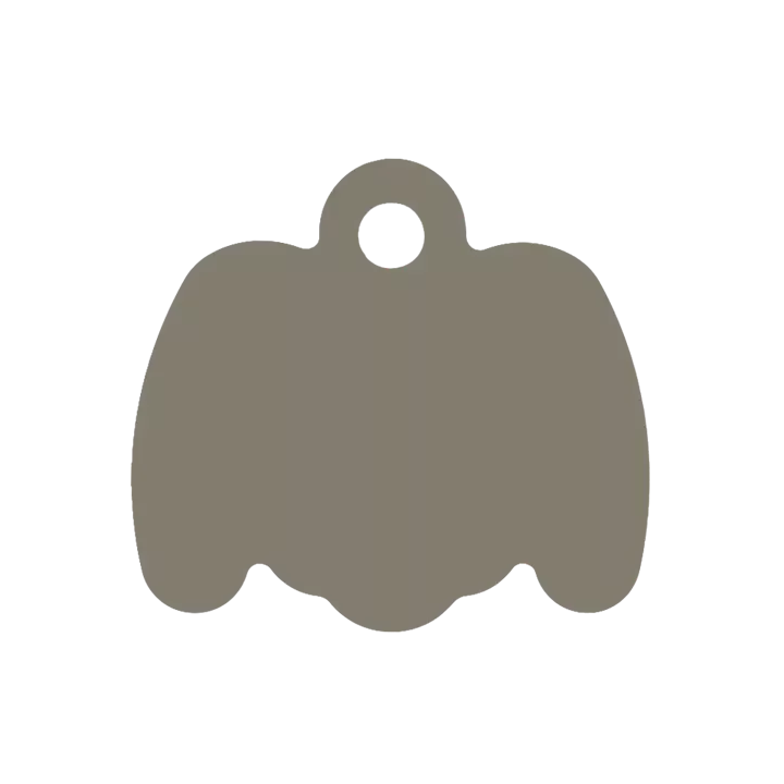 Médaille Octogonale Tête de chien