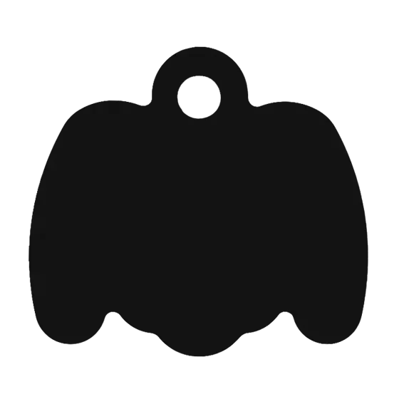 Médaille Octogonale Tête de chien