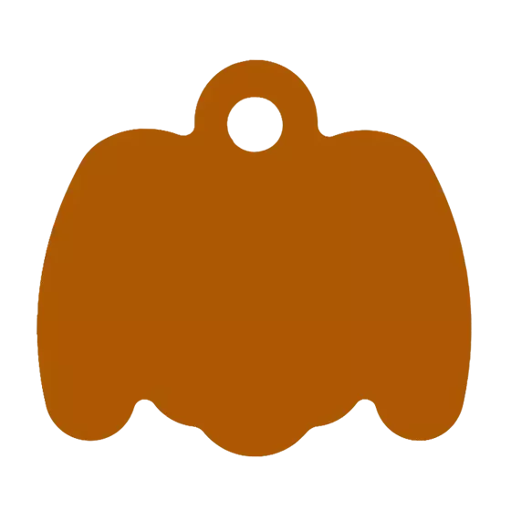 Médaille Octogonale Tête de chien