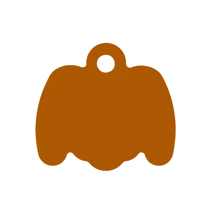 Médaille Octogonale Tête de chien