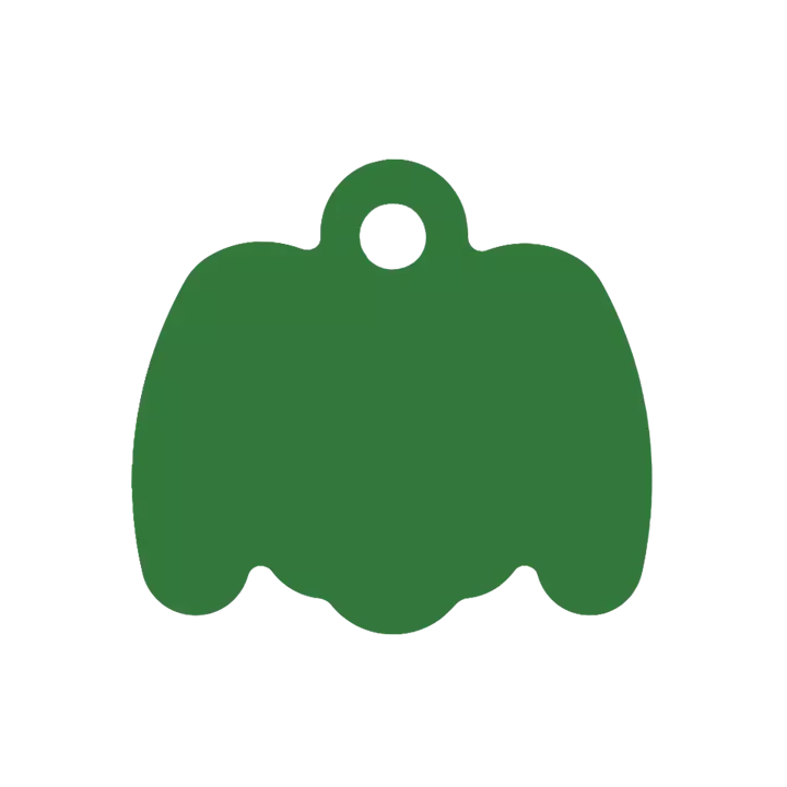 Médaille Octogonale Tête de chien