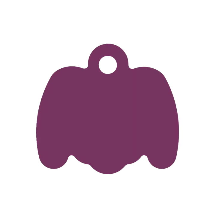 Médaille Octogonale Tête de chien