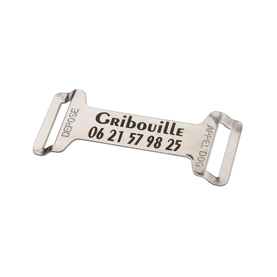 Plaque pour collier chien 24 mm