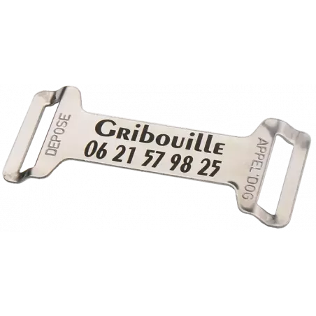 Plaque pour collier chien 24 mm