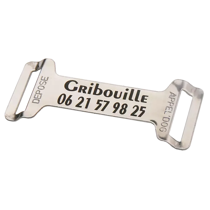 Plaque pour collier chien 24 mm