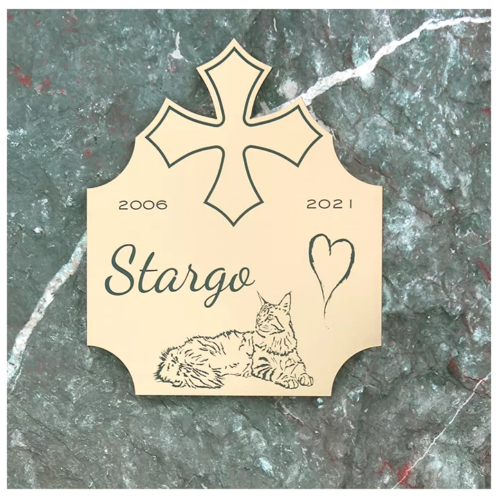 Plaque souvenir Animal de compagnie CR