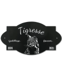 Plaque commémorative chat chien GF Noir Plaque commémorative chat chien GF Noir