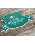 Plaque de box blason vert