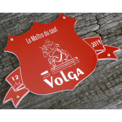 Plaque de box blason Rouge