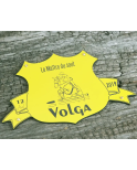 Plaque de box blason  jaune
