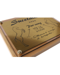 Plaque de box cheval Or - série P Plaque de box cheval Or - série P