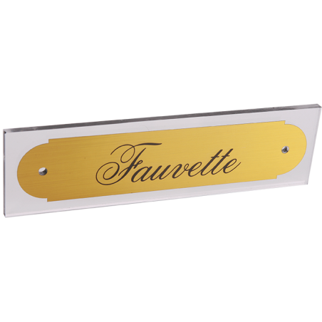 Plaque de box cheval or - série P52