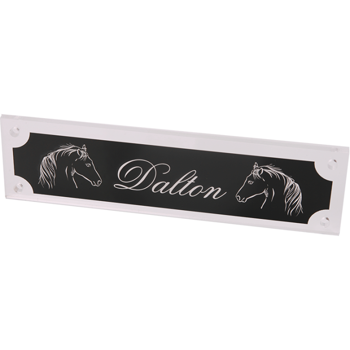 Plaque de box cheval - P